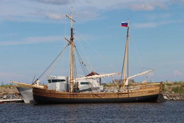 В Карелии для фильма о первооткрывателях воссоздали корабль 18 века