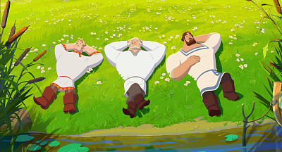 1/7  - Кадры из фильма: ТРИ БОГАТЫРЯ И СВЕТ КЛИНОМ