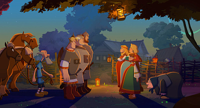 5/7  - Кадры из фильма: ТРИ БОГАТЫРЯ И СВЕТ КЛИНОМ