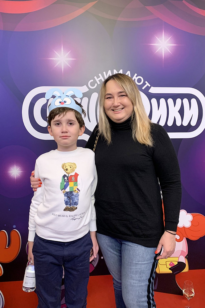 Елена Фисенко с сыном Филиппом